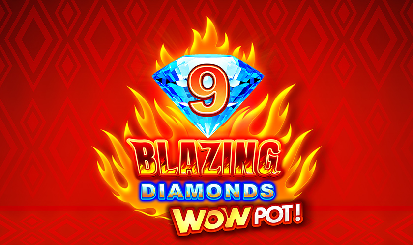 SpinPlay Games - 9 Blazing Diamonds WOWPOT