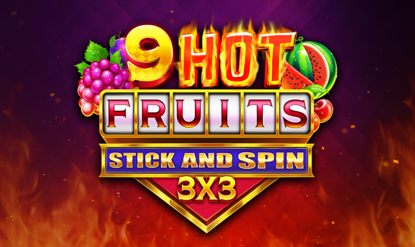 Gaming Corps - 9 Hot Fruits Stick and Spin 3x3